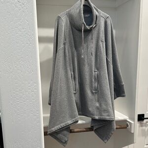 UGG Pichot Gray Turtleneck Oversized Poncho